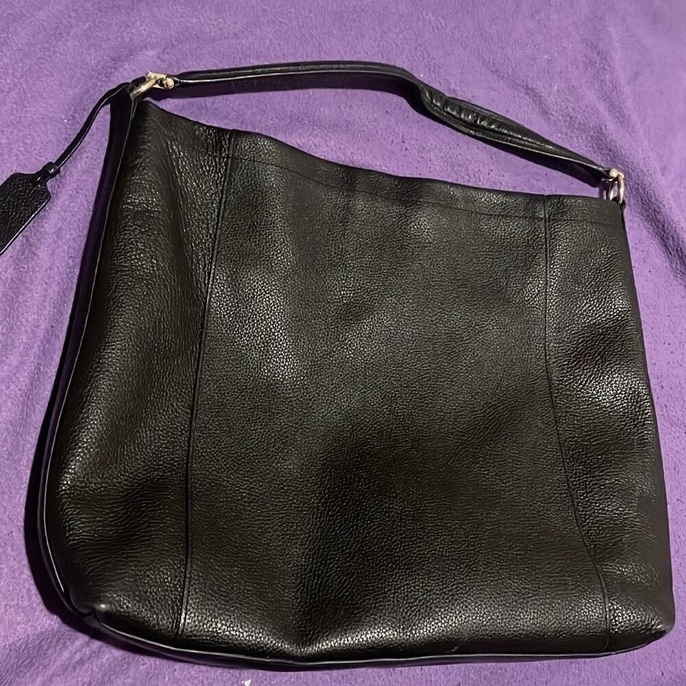Coach Scout Black Pebble Leather Hobo Bag - Picture 12 of 16